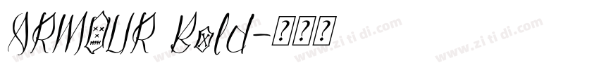 ARMOUR Bold字体转换